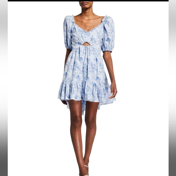 Cinq a Sept Kayla Dress in Periwinkle Multi - Picture 8 of 8